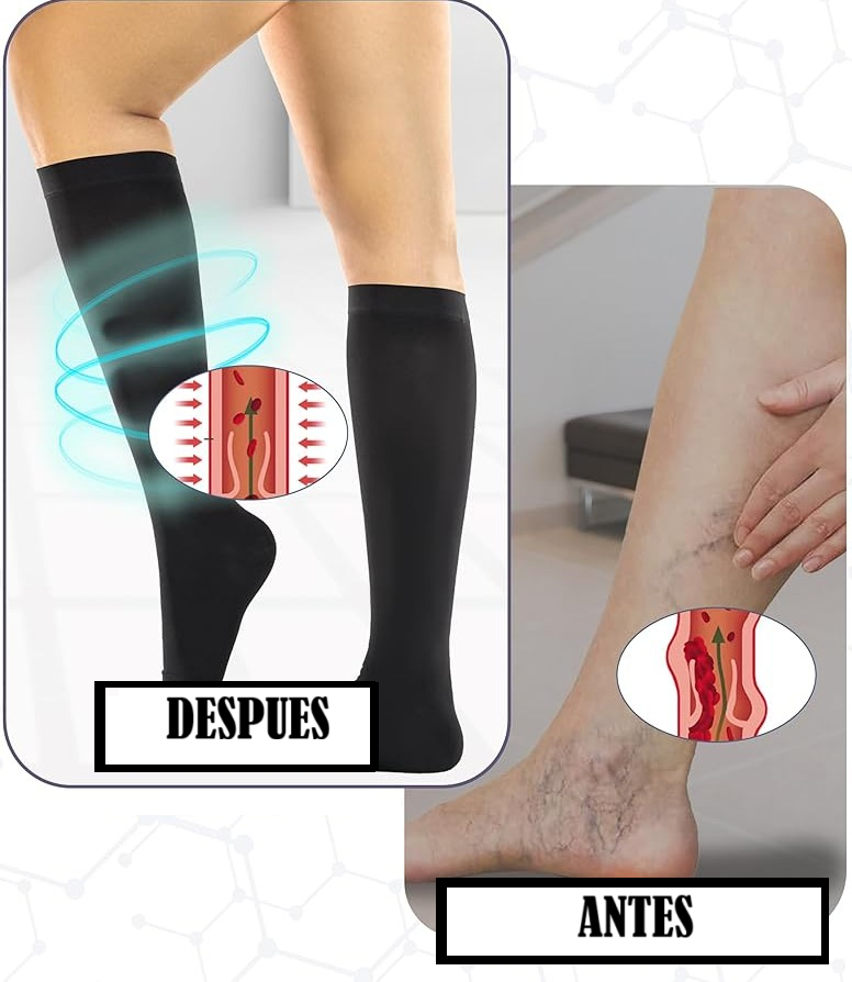 CALCETINES DE COMPRESION NEGRAS + ENVÍO GRATIS "Ultimos pares disponibles"