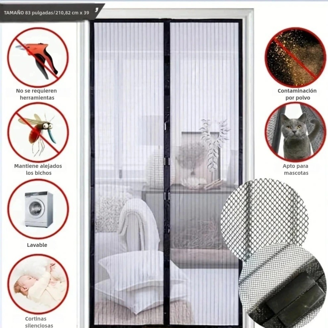 " 2 X 1 " Cortina Magnética Anti-Mosquitos y bichos ULTIMAS PROMO DISPONIBLES – Disfruta aire fresco sin moscas ni zancudos