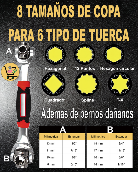 LLAVE INGLESA MULTIUSOS 48 EN 1 Power-Max™️ORIGINAL